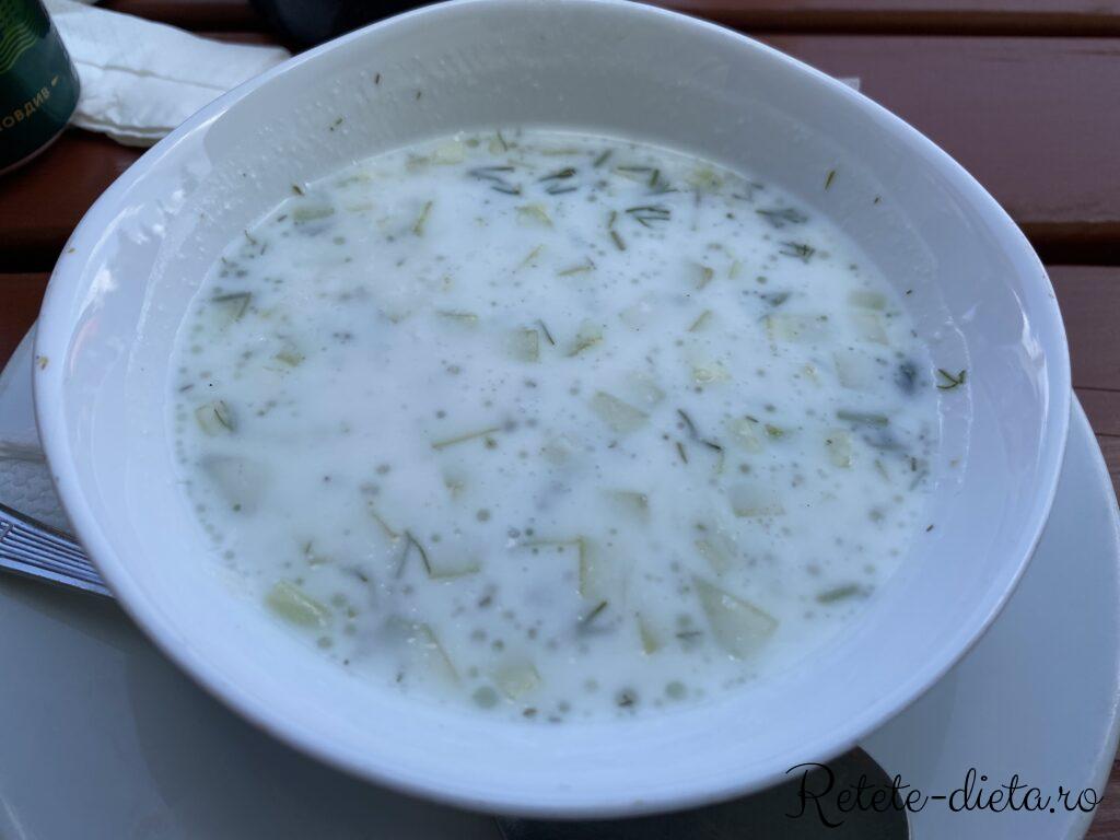 supa rece cu iaurt in Borovets